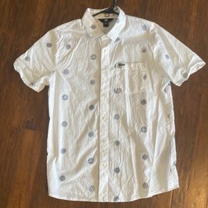 3/$15 Volcom button down white
